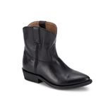 Frye Women's Billy Short Leather Boots Black/Soft Tumbled Leather, Size 9