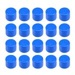 sourcing map 20mm Schedule 20 PVC Pipe Cap Fitting, Slip End Caps DWV(Drain Waste Vent) Irrigation Swimming Pool Sound Deadening, Blue 20Pcs