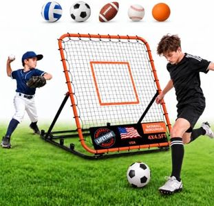 ZVFOTN Baseball Rebounder Net, Orange, 4 x 4.5 ft