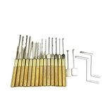 18pcs Dimple Lock Pick Tools with Round Handle,Pick UK Door Lock Quickly