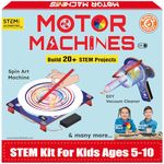 ButterflyEdufields 20+ Science Experiments Kit | Birthday Gift for Boys Girls Ages 6 7 8 10 12 Years | DIY STEM Projects Educational Learning Toys for 6-12 Year Olds | Build 20+ Motor Machines