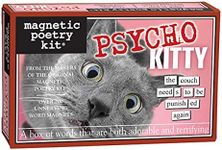 Magnetic Poetry Psycho Kitty Magnetic Word Kit