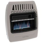 Comfort Glow Blue Flame Vent-Free 20,000 BTU Heater for Indoor Use, Natural Gas/LP, 800 Sq. Ft. Heat, Electric Ignition, 99.9% Efficient, Large, Beige