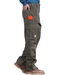 BOCOMAL FR Pants for Men Utility Cargo Pockets Flame Resistant/Fire Retardant Carpenter Water Oil Repellent Finish, Arm Green, 34W x 32L