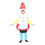 Kaku Fancy Dresses Rocket Costume/Object Fancy Dress Costume for Boys & Girls, 5-6 Years (Multicolor)