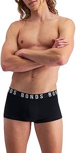 Bonds Men's Underwear Icons Trunk - 3 Pack, Nu Black (3 Pack), X-Large