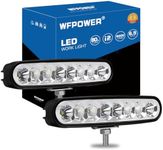 WFPOWER 2pcs Waterproof LED Boat Lights, 6.5inch 80W 8600LMS Boat Spreader Bar Pontoon Boat Accessories, T-Top Flood & Spot Boat Deck Lights Spotlights, Super Bright Marine Boat Docking Lights