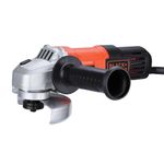 BLACK+DECKER G650-IN, 650W 4''/100mm Angle Grinder (Corded) for Grinding, Polishing and Cutting with Spindle Lock and Slide switch, 1 Year Warranty (SIDE HANDLE INCLUDED)