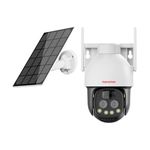 MANOMAY 4G Sim 4Mp Solar Powered CCTV Outdoor Security Camera with Solar Panel Built-in Battery | Surveillance for Agriculture | Remote Area | Construction Site | Garden (10x Zoom 4G Solar Dual Lens)