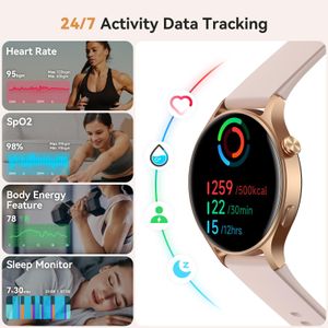 Women’s Smart Watch with AMOLED Display – Call, Fitness, Heart Rate, 3ATM