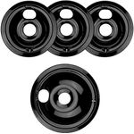 WB31M20 and WB31M19 Porcelain Burner Drip Pan Bowls Replacement By AMI PARTS Fits GE/Hotpoint Electric Range Cooktop Includes 1 8-Inch and 3 6-Inch Drip Pans