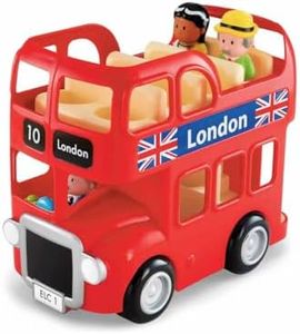 Early Learning Centre Happyland London Bus Toy - Fun and Educational Red Double-Decker Bus Toy