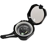 LABART Multifunctional Compass for Hiking, Military Compass Survival Gear Handheld Compass with Carrying Bag, Compass Gift for Kids, Apply to Outdoor Camping and Navigation, Black