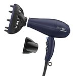 INFINITIPRO BY CONAIR Hair Dryer with Innovative Diffuser, 1875W Hair Dryer, Innovative Diffuser Enhances Curls and Waves while Reducing Frizz
