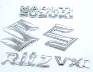 ZUPIN CAR Monogram Logo/Emblem/Badge for Maruti Suzuki Ritz VXI Set of 5PCS