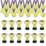 30 PCS Mini Trophies Awards Medals 