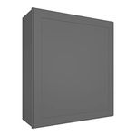 LOVMOR Kitchen Wall Cabinet & Cupboard, Medicine Cabinet,Bathroom Cabinet Wall Mounted with Doors and Shelves, 12" D*21" W*30" H, Shaker Grey