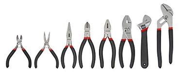 Fuller Tool 413-1008 8pc Plier Set, plier for mechanics outils groovelock pump pliers diagonal cutting miniature needle nose linesman adjustable slip joint groove joint wrench kit