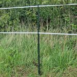 Green 5FT Poly Post 155cm Tall Plastic Fencing Stake | Reinforced Electric Fence Pole | Ideal for Temporary Horse Electric Fences | Portable Paddock Fencing Equestrian Livestock Grazing Control (30)