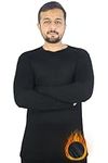 Bahob® Men's Thermal Long Sleeve Top, Warm Underwear Baselayer, S M L XL XXL Thermals (M, Black)