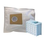 Microsafe 20 Vacuum Cleaner Bags + 1 HEPA Filter for Bosch GL-30 Series Vacuum Cleaners (BGL3 BGL3A BGL3B BGL3C Equivalent to BBZ41FGALL / BBZ156HF