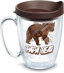 Tervis 1317337 Papa Bear Insulated Tumbler with Wrap and Lid, 16 Fluid_Ounces, Clear-Tritan