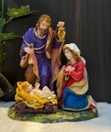 Crystal Bloom Nativity Set Christmas | Holy Family Statue | Christmas Nativity Set | Christmas Crib Set |(7.5 Inch) Multicolor