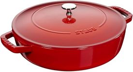 STAUB - Braiser with Self Basting Spikes | 4-Qt. | Cherry