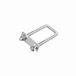 FOCMKEAS 304 Stainless Steel Square U-Bolts 50mm(1.97") Inner Width, 80mm Length Stainless with M6 Nuts, Frame Plate, Accessories for Automobiles Trailer, Boat Trailer Industrial Parts