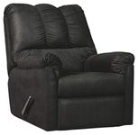 Signature Design by Ashley Darcy Casual Plush Manual Pull-Tab Rocker Recliner, Black
