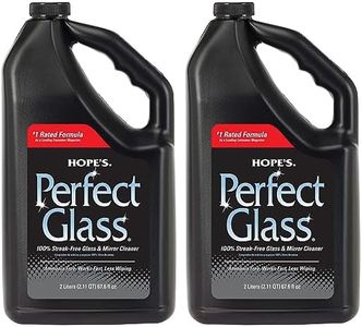 HOPE'S Perfect Glass Cleaner Spray Refill, Streak-Free, Ammonia-Free Window, Mirror, Screen, Tinted Glass, and Shower Door Cleaner, Indoor and Outdoor Glass Surfaces, 67.6 Ounce, Pack of 2