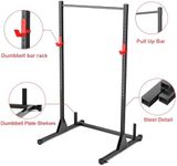 UPREIGN Power Dip Station,Multifunctional Strength Training Gym Equipment, Home Gym Fitness Pull Up Bar Station, 500LBS Load Capacity, Black