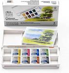 Winsor & Newton Cotman Watercolour Paint Set, Landscape Pocket Set, 8 Half Pans,Multi