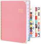 2025 Planner, 2025 Weekly and Monthly Calendar Planner January to December A5 (6.5" x 8.5") Academic Planner 12 Month Work Planner with Tabs and Inner Pocket for Home School Office, Cute Style