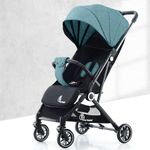 R for Rabbit Pocket Air Stroller Baby Stroller For Baby / Newborn | Stroller For Baby Boys & Girls Of Age 0 To 3 Years | 6 Months Warranty | (Green Black)