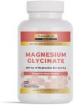 Nature’s Lab Gold Magnesium Glycinate 400mg - Supports Cardiovascular Health, Muscle & Nerve Function* – 120 Capsules (30 Day Supply)