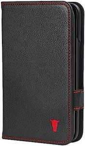 TORRO Phone Case Compatible with Google Pixel Fold – Premium Leather Wallet Case with Stand Function and Card Slots (Black)