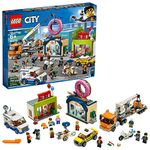 LEGO City Donut Shop Opening 60233 Store Opening Build and Play with Toy Taxi, Van and Truck with Crane, Easy Build with Minifigures for Boys and Girls, New 2019 (790 Pieces)