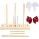 Wooden Ribbon Bow Maker Diy Bow Maker For Ribbon, Wooden Bow Maker Adjustable Bow Making Tool, Bowmaker Tool Multi Size Craft Bow Maker With Wooden Board Sticks For Wreaths,gift Bows, Corsages