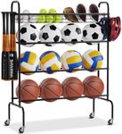 VEVOR Basketball Rack, 4-Layers Rol