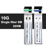 Hanutech 10G DDM Singlemode SFP+ BIDI LC Transceiver Module 1270/1330nm SMSF 20KM