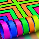 Whaline 6 Colors Neon Gaffer Cloth 