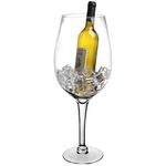 20 Inch Giant Clear Decorative Hand Blown Wine Glass Novelty Stemware/Champagne Magnum Chiller