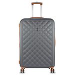 it luggage Fashionista Abs Suitcase 54 Cm Small Hard 8 Spinner Expandable Trolley (Charcoal Grey)