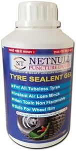 NETNULL PUNCTURE LIQUID Tubeless Tire Sealant Anti Puncture Auto Repair Liquid for Bike & Car | Tyre Sealant | Anti Puncture Liquid for Bike & Car Tyre Tubeless (500, Milligrams)