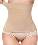 Gotoly Waist Trainer Shapewear for Weight Loss Postpartum Tummy Control Body Shaper (Beige, Medium)