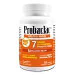 Probaclac Probiotics for Adults 120 and 60 and 30 caps. Probiotics help support gastrointestinal health and Bloating Relief and Contribute to a Natural, Healthy Intestinal Flora. Seven strains of probiotic and lactic ferment complex (60, Unflavored)