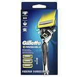 Gillette Proshield Mens Razor Handle + 3 Blade Refills