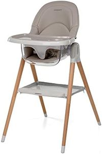 Foppapedretti Seggiolone e Baby Sedia Bonito, bambini da 6 mesi a 3 anni (fino a 15 Kg), Imbottitura Removibile e Lavabile, Seduta Ergonomica e Reclinabile, Doppio Vassoio Regolabile, Sand
