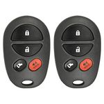 Keyless2Go Replacement for New Keyless Entry Remote Key Fob for Toyota Sienna with FCC ID GQ43VT20T (2 Pack)